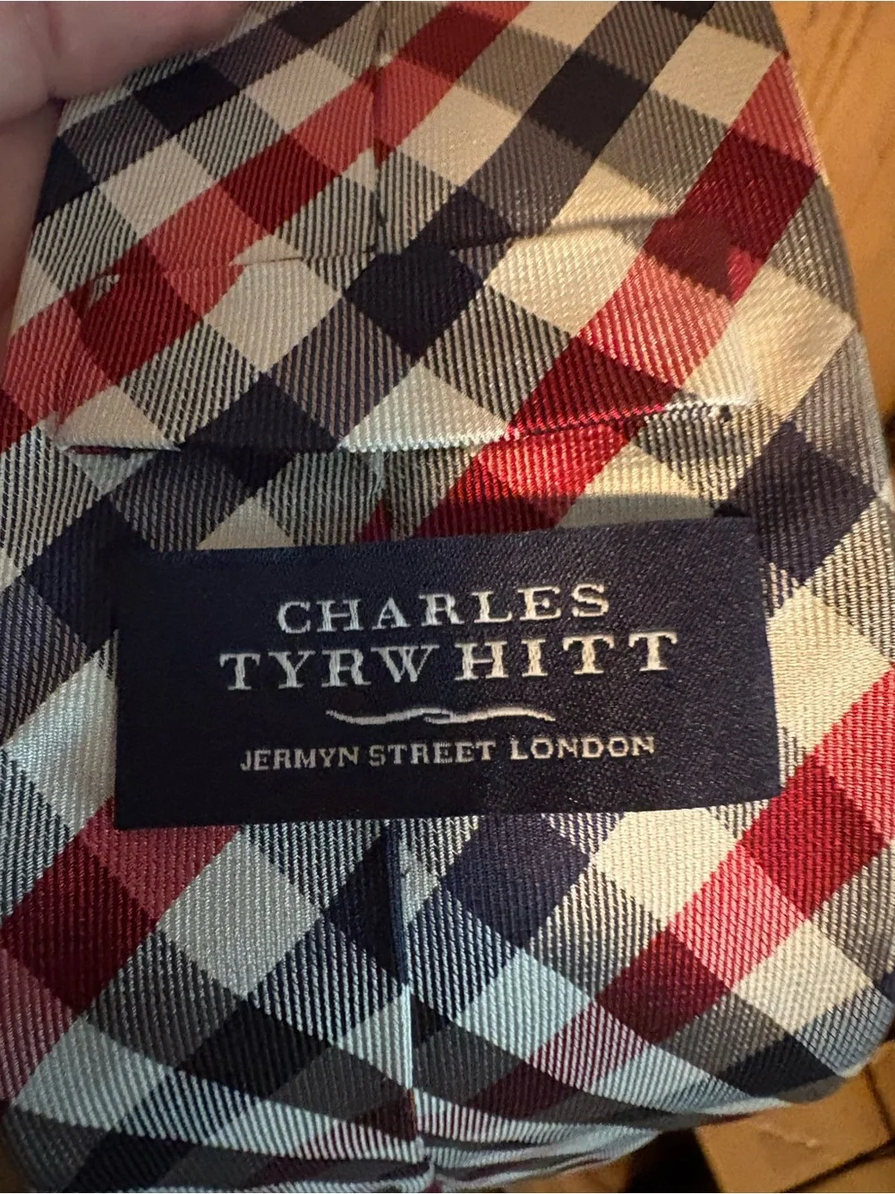 Charles Tyrwhitt Three-Tie Set – Navy, Cream, Red/Black Check
